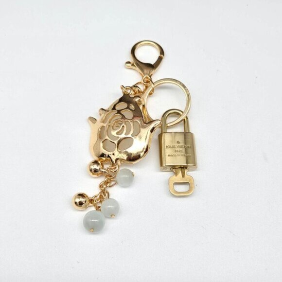 Authentic Louis Vuitton Lock & Key with unbranded Bagcharm, Keycharm, Keychain - Picture 4 of 7